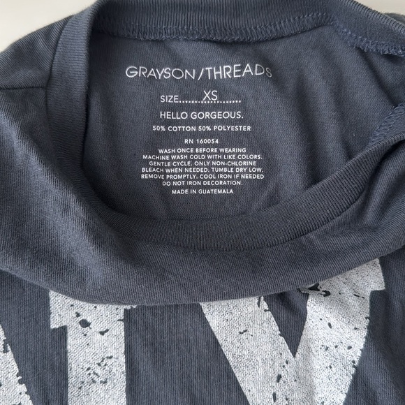 Grayson/Threads NYC Graphic Tee - Navy Blue - Size XS (NWT) - Picture 4 of 8